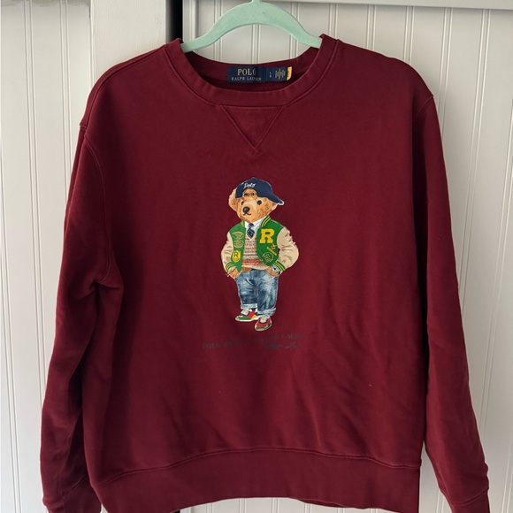 Ralph Lauren Other - Ralph Lauren Men's Maroon Crewneck Sweater- Polo Bear